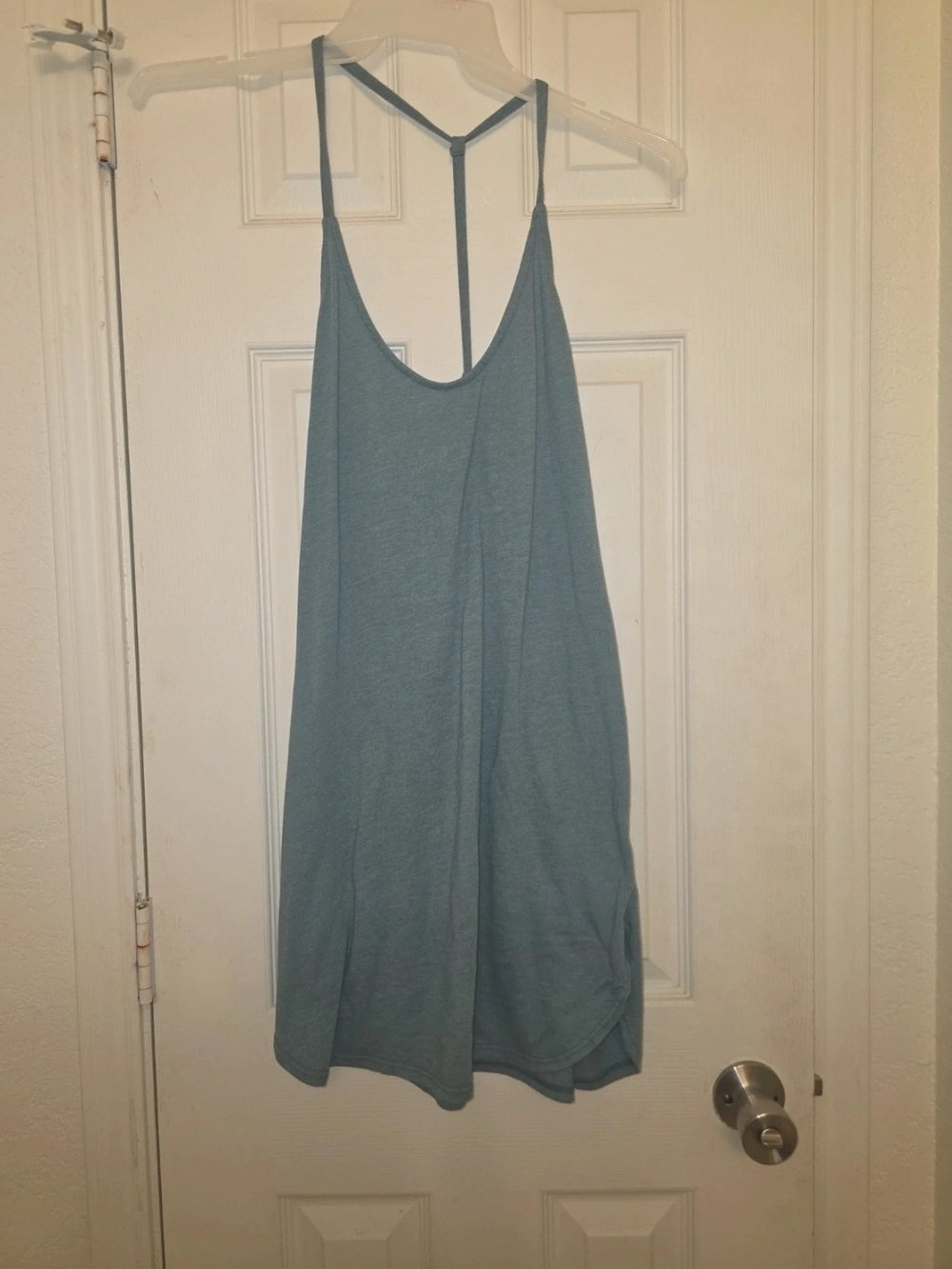 Lulu's Green Scoop Neck Mini Dress